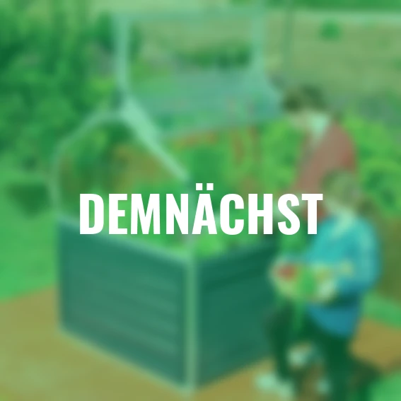 Hochbeet Plant Inn, 118 x 118 x 148 cm, anthrazit, silber