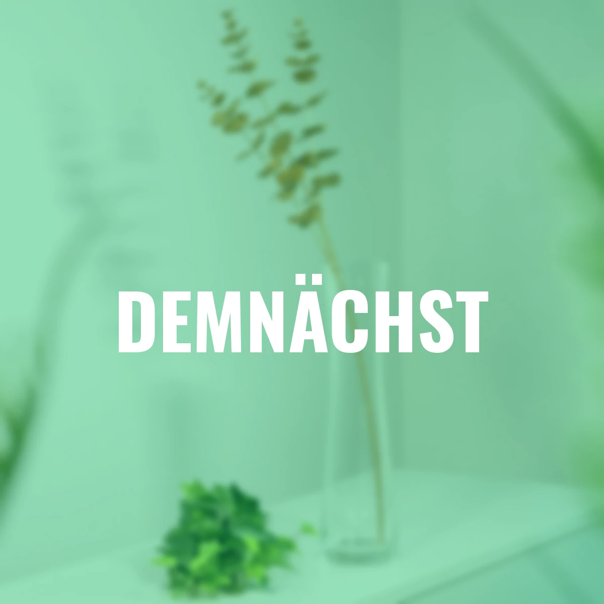 Kunstpflanze Eukalyptuszweig, gold