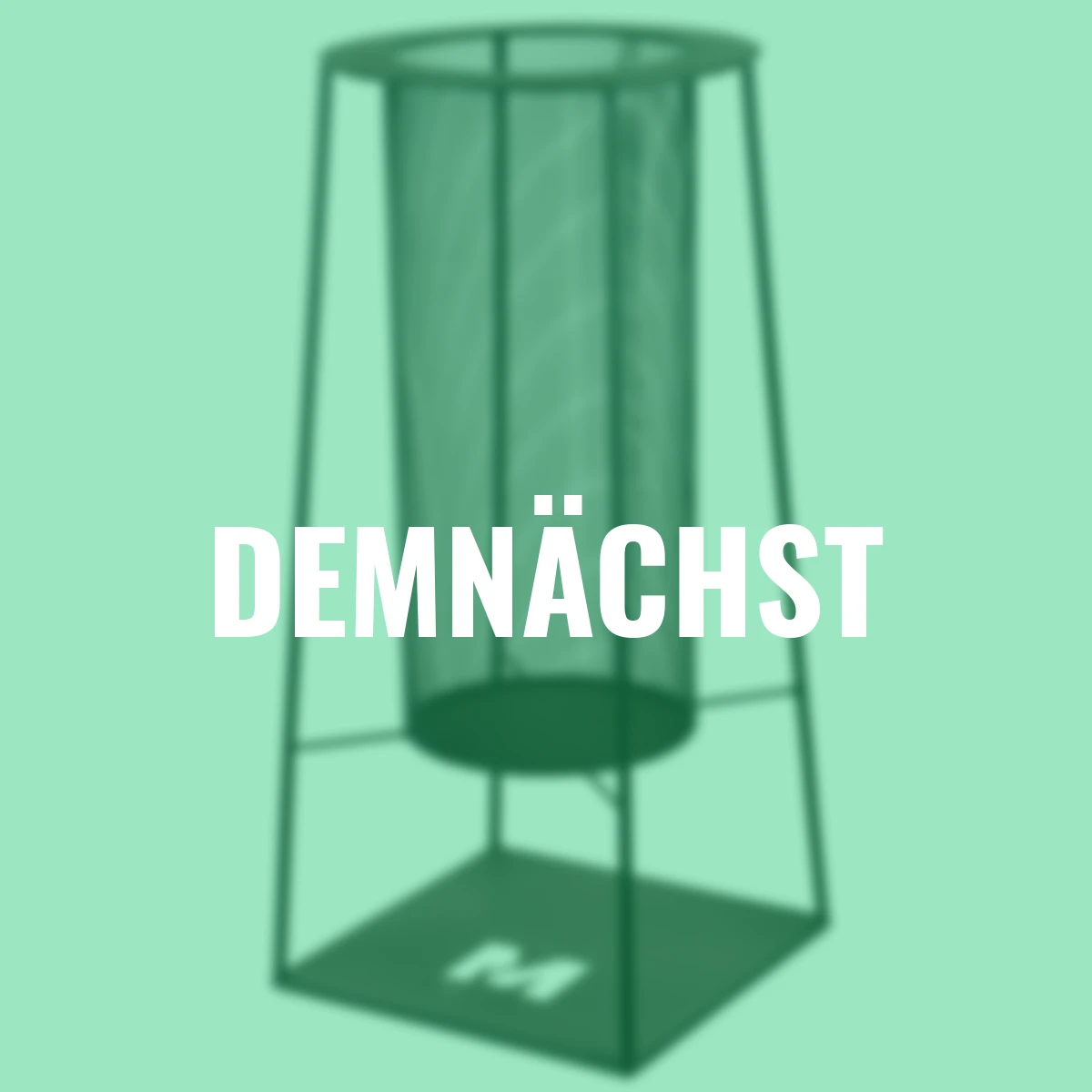 Feuerkorb quadratisch, schwarz