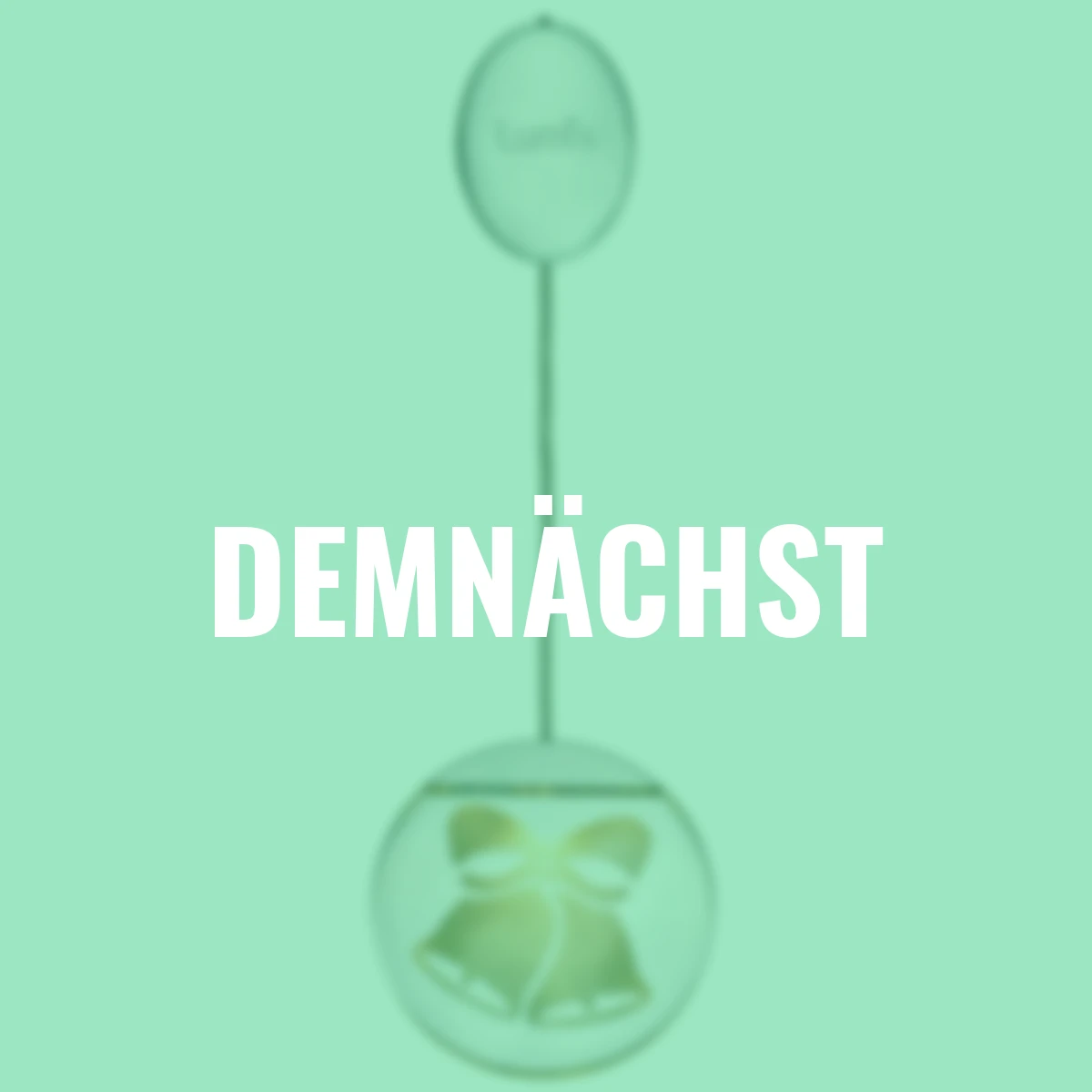 Deko-Lights Glocken, silber, Ø 10 cm