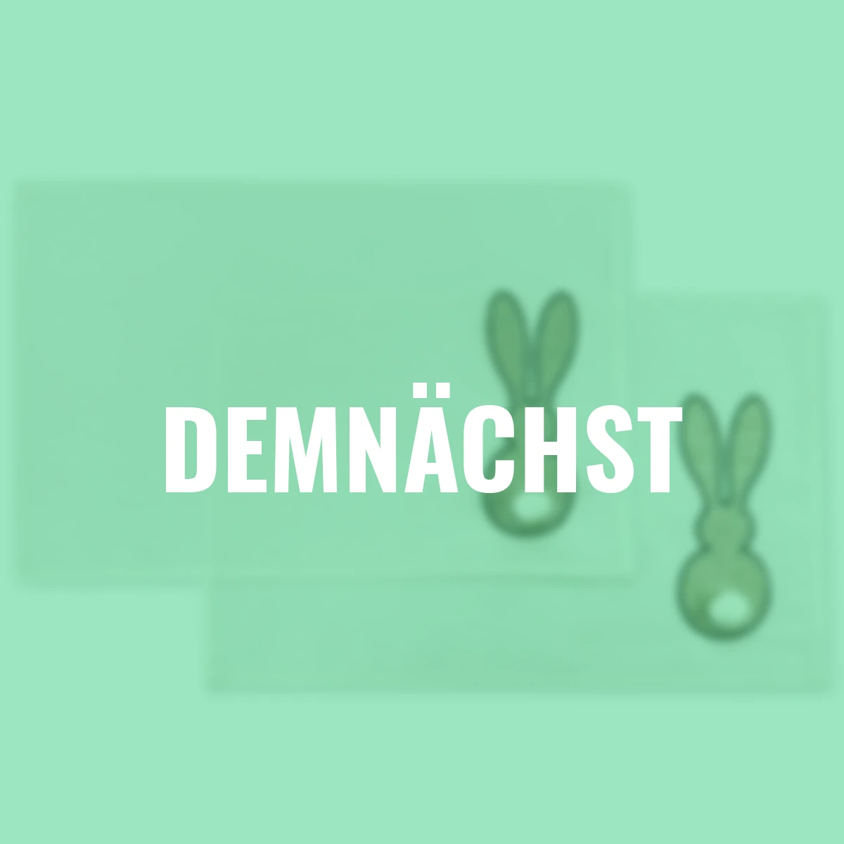 Tischsets Hasensilhouette, 2er Set