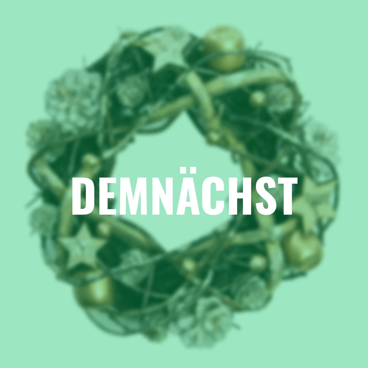 Weihnachtskranz, klein, natur-gold