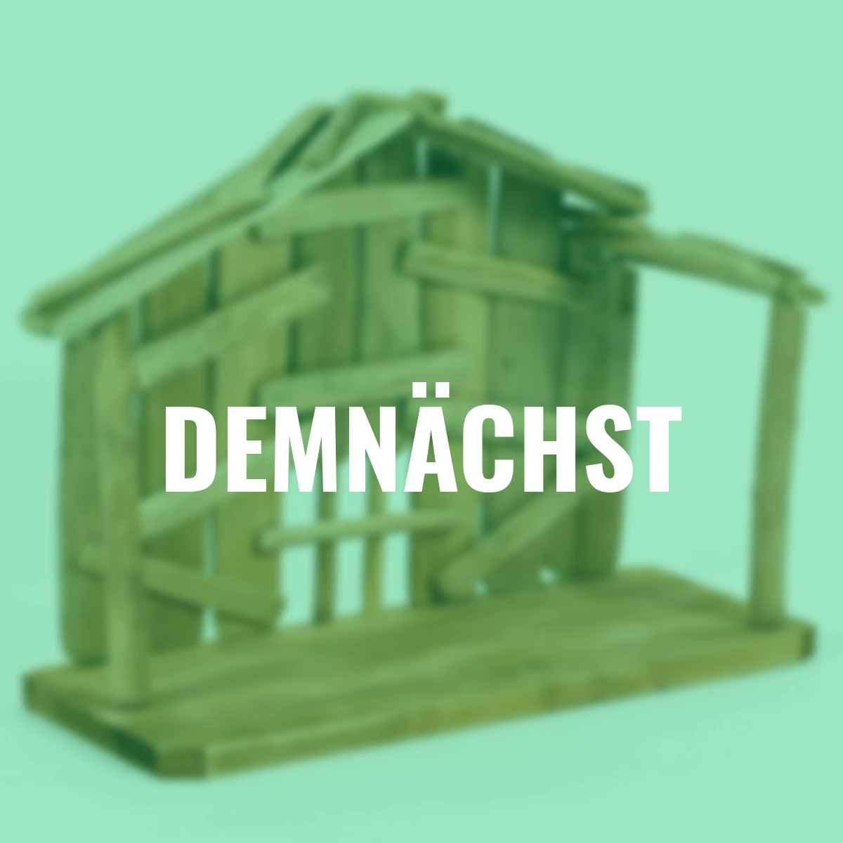 Weihnachtskrippe, 45x20x36 cm