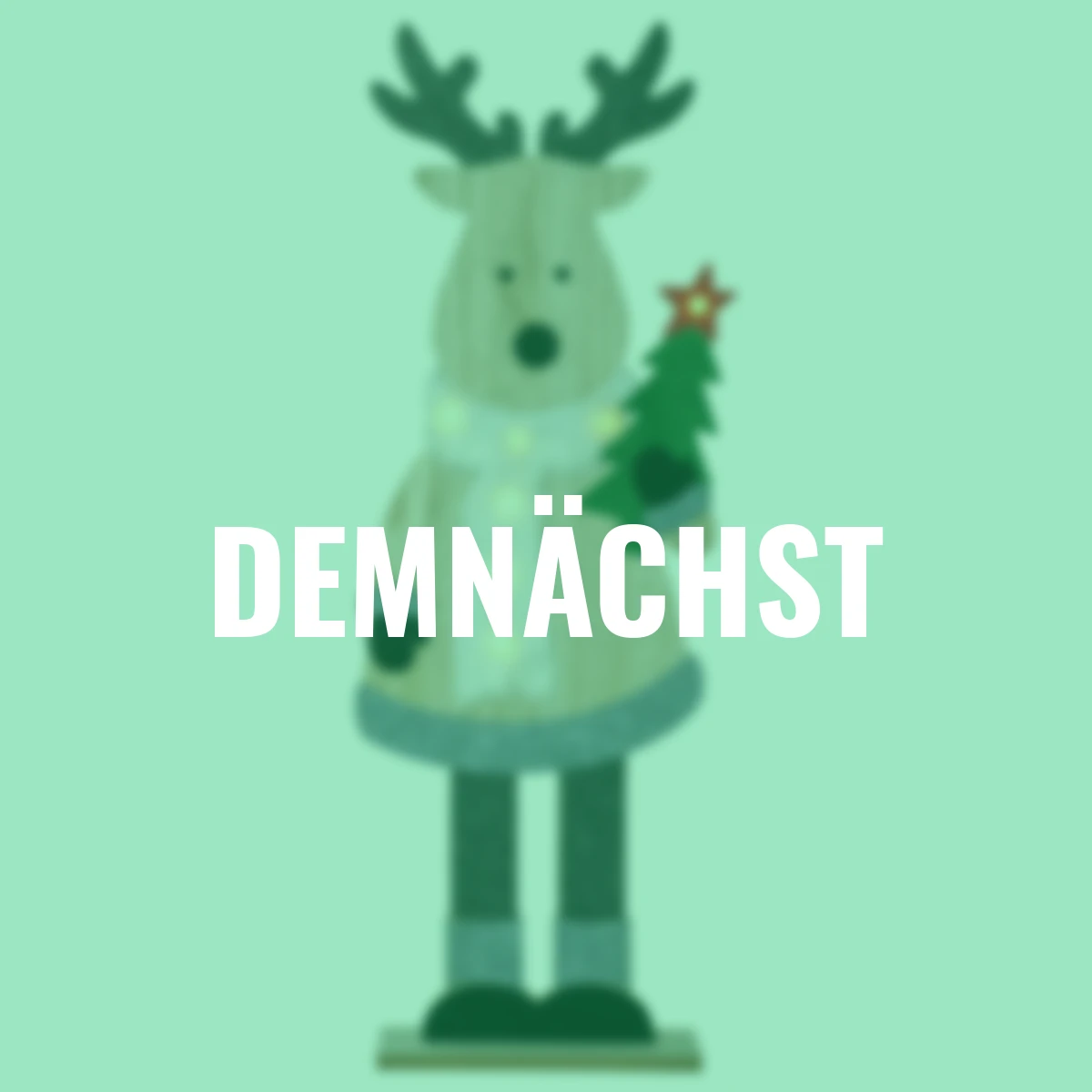 LED-Elch Rudolph mit Tanne