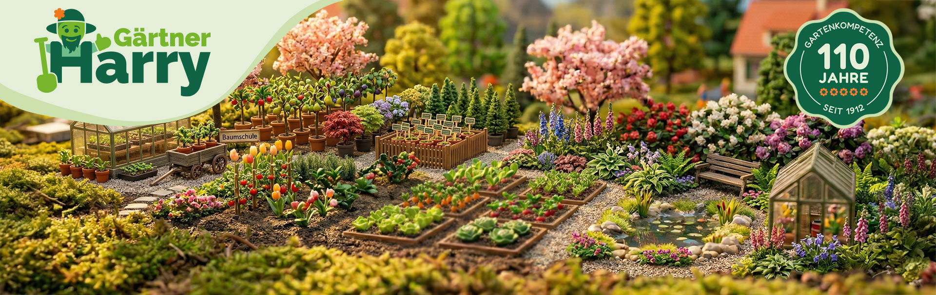 Gärtner Harry – Neues Kapitel, gleiche Wurzeln: Illustration eines lebendigen Gartens