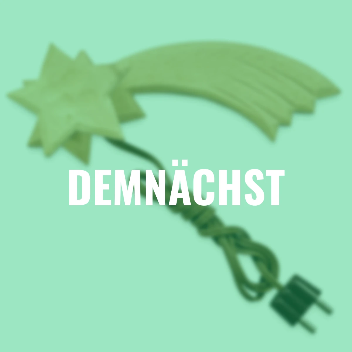 Sternschnuppe mit LED-Beleuchtung