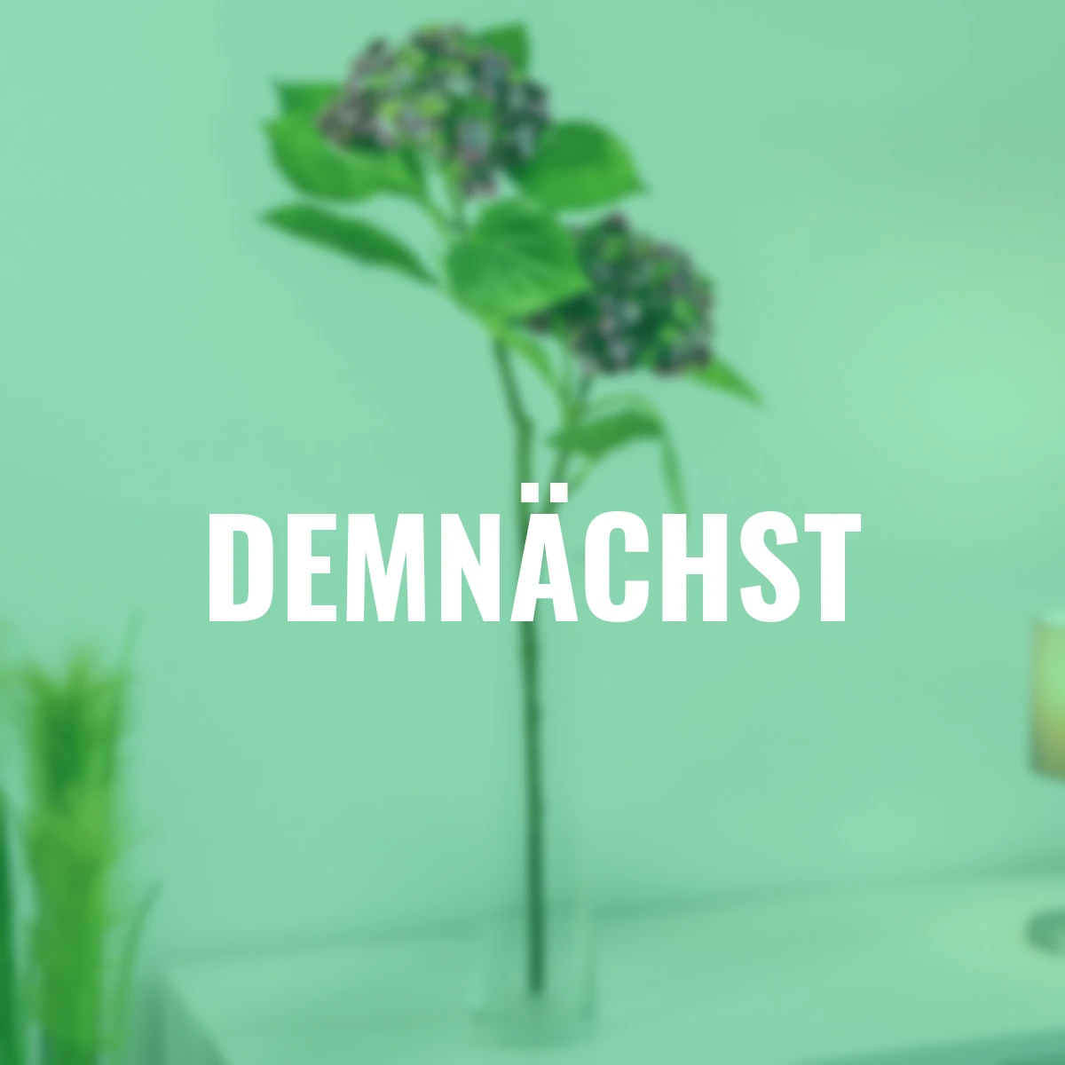 Kunstpflanze Gestielte Hortensie, fuchsia