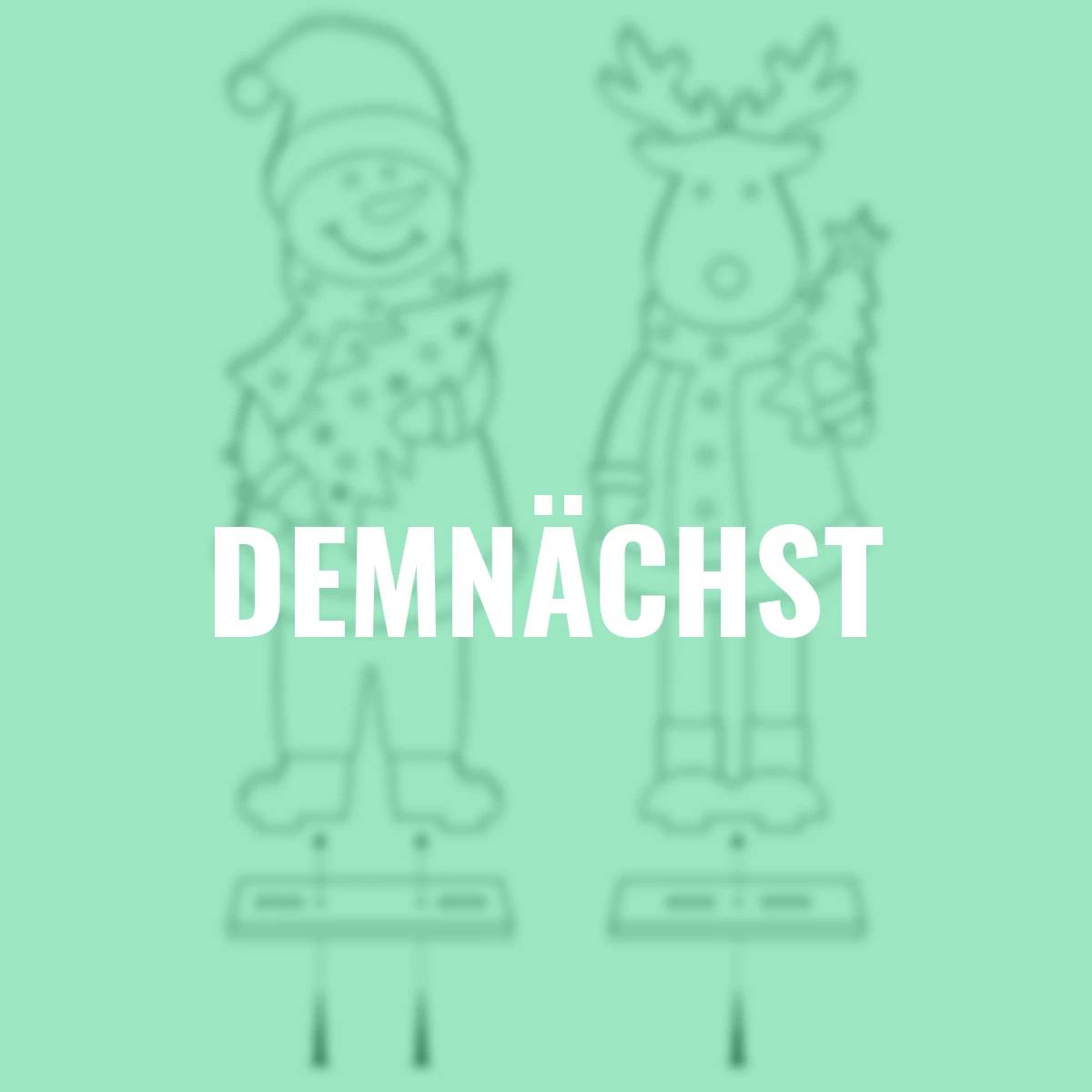 LED-Elch Rudolph mit Tanne