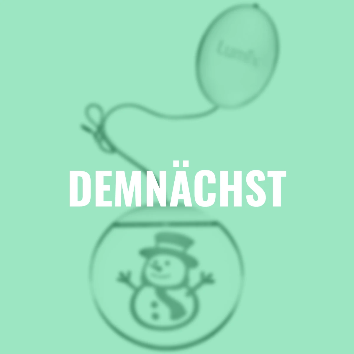 Deko-Lights Schneemann, silber, Ø 10 cm