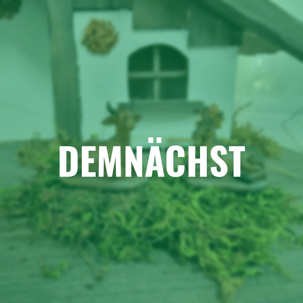 Krippenfiguren, Ochs und Esel, 2er Set