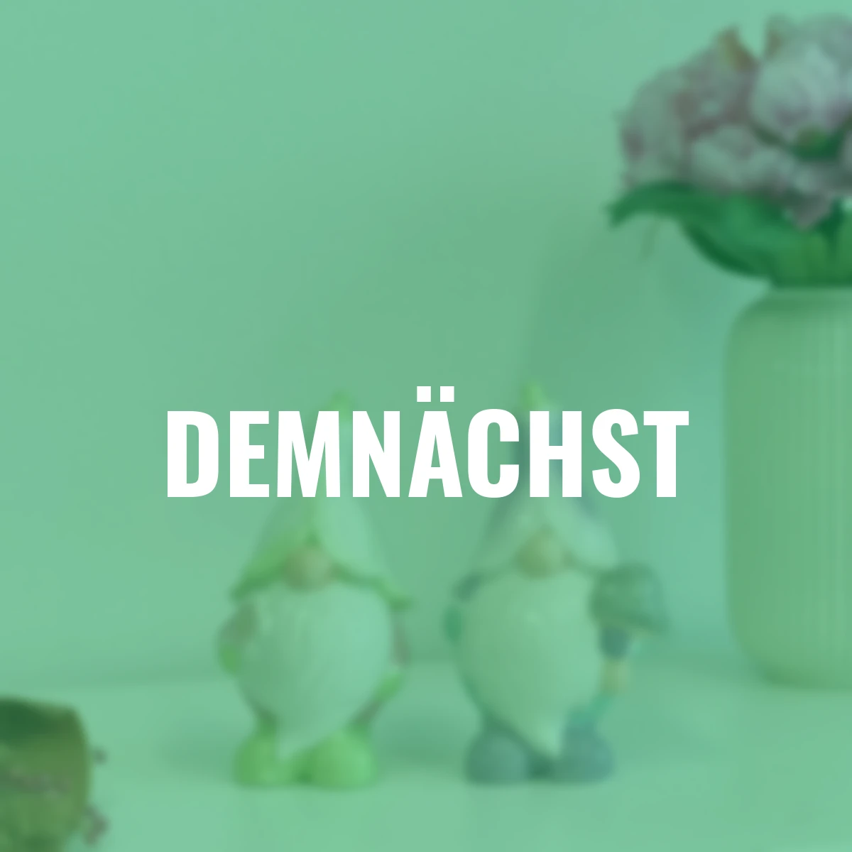 Wichtel mit Blütenmütze, 2er Set