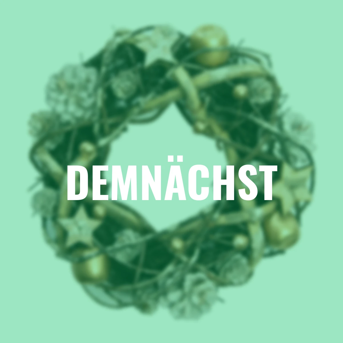 Weihnachtskranz, groß, natur-gold