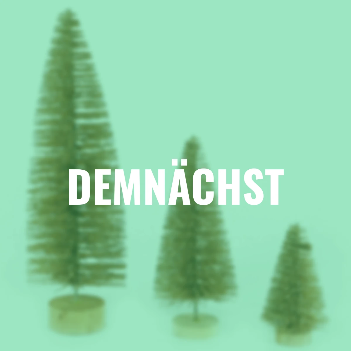 Dekobaum auf Holzfuß, 3er-Set