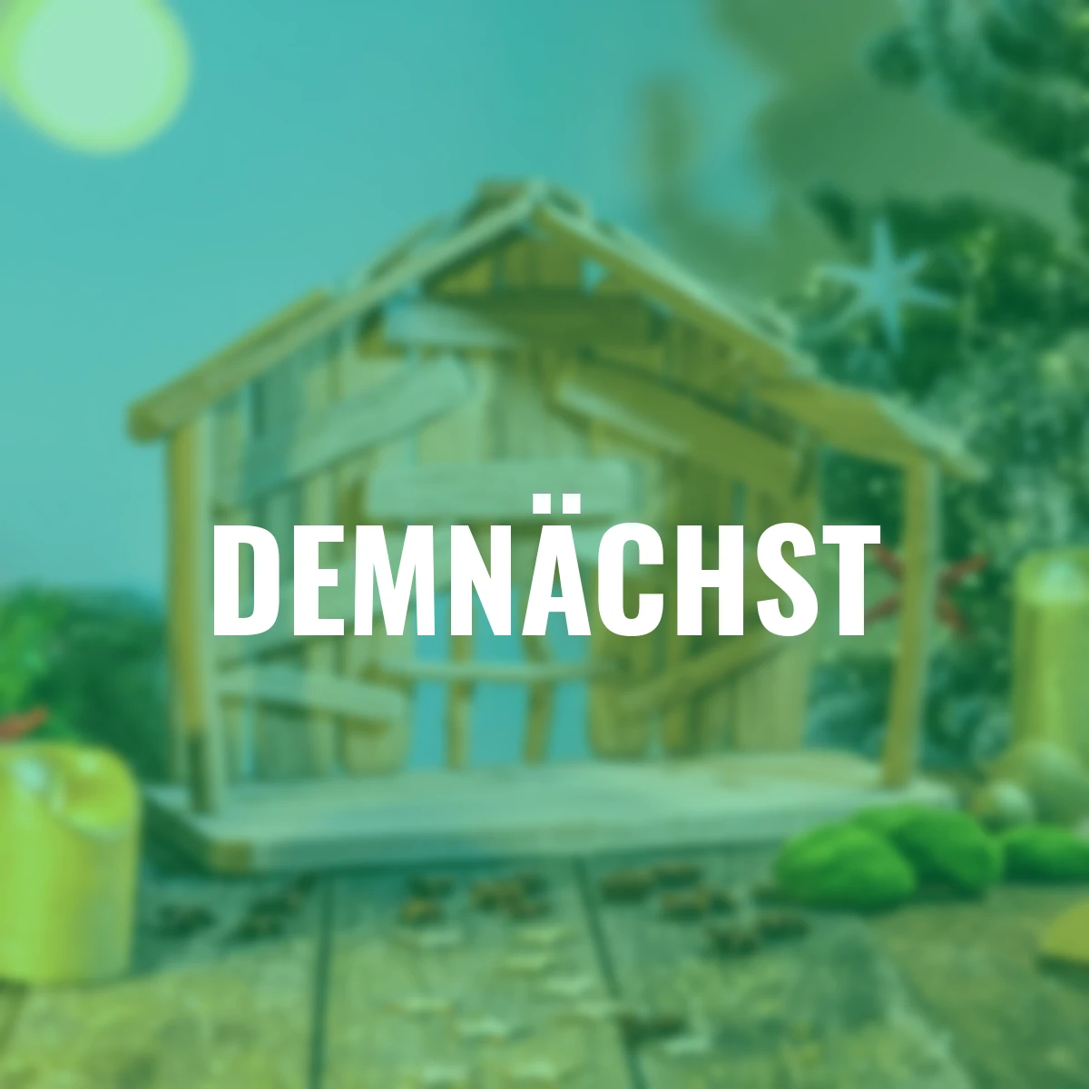 Weihnachtskrippe, 45x20x36 cm