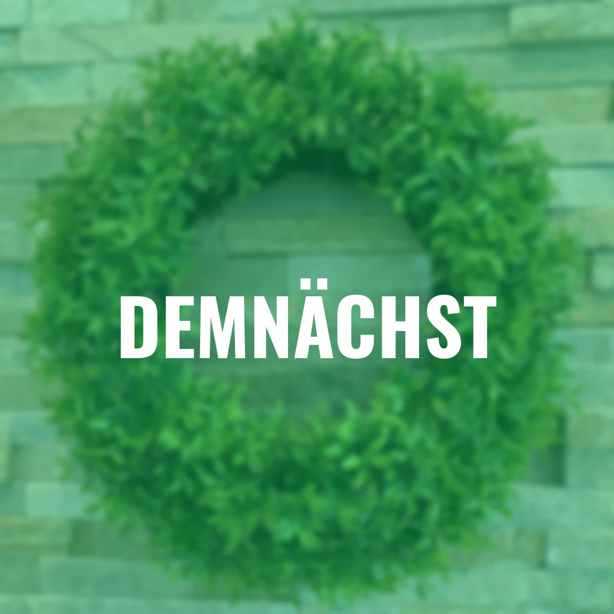 Kunstpflanze Grünkranz, Durchmesser 30 cm