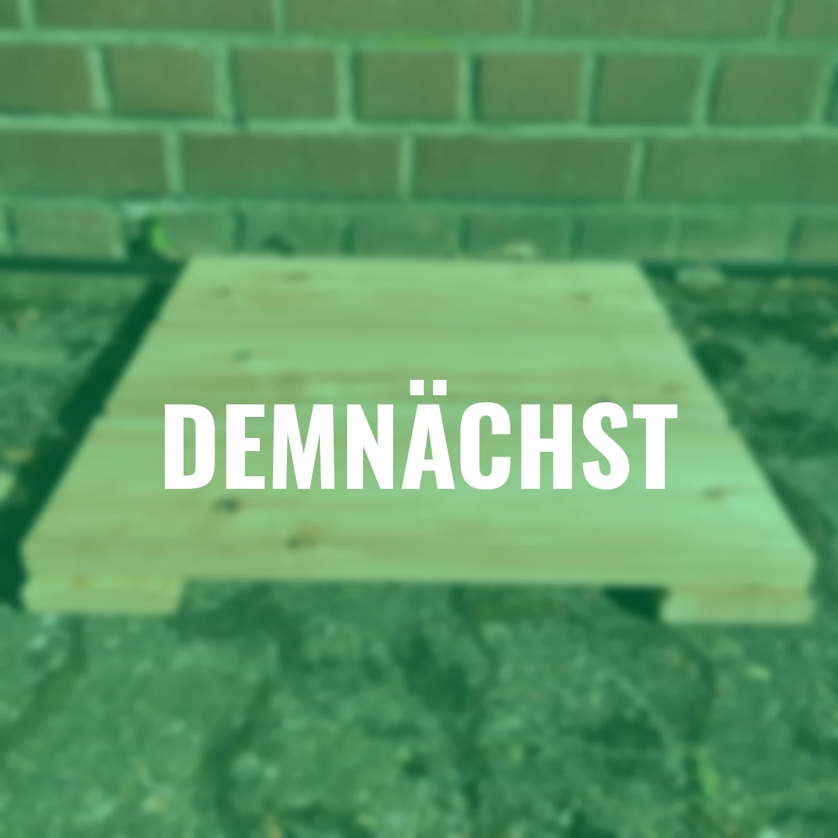 Holzfliese fein geriffelt Lärche 4er Set, 46,5x46,5 cm