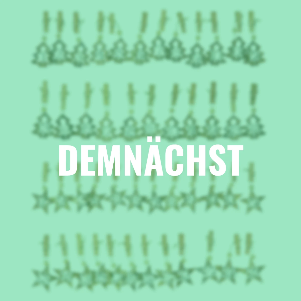 Klammern mit Adventszahlen