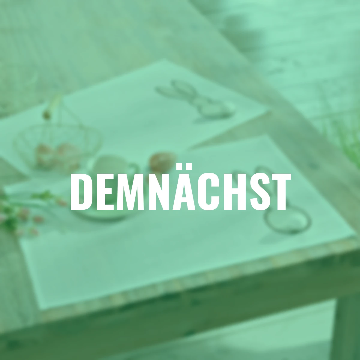 Tischsets Hasensilhouette, 2er Set