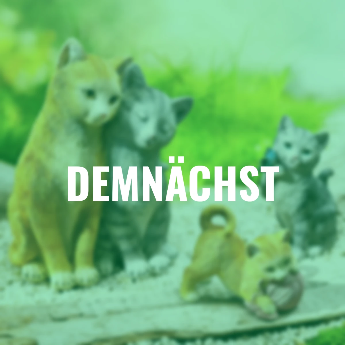 Dekofiguren Katzenfamilie 3er-Set