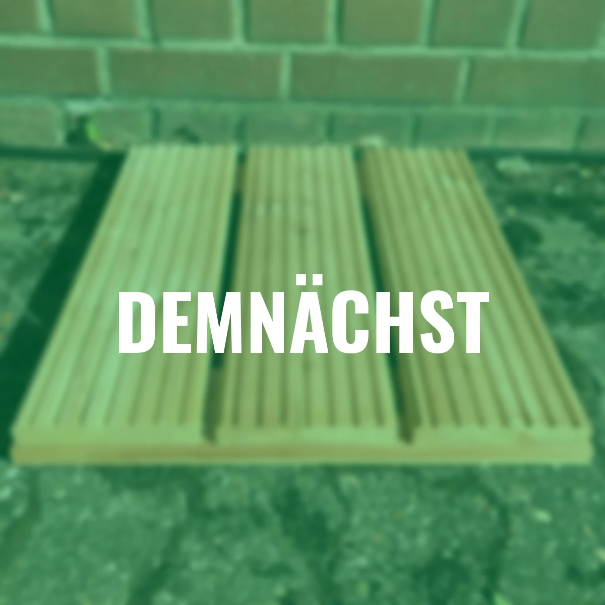 Holzfliese grob geriffelt Lärche 4er Set, 46,5x46,5 cm