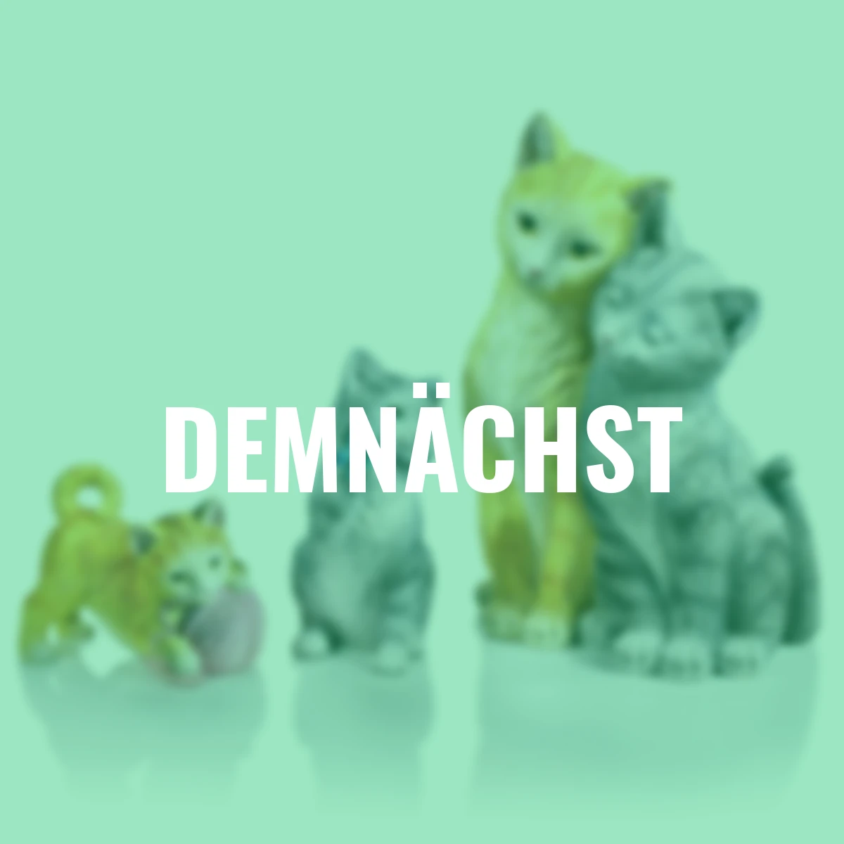 Dekofiguren Katzenfamilie 3er-Set