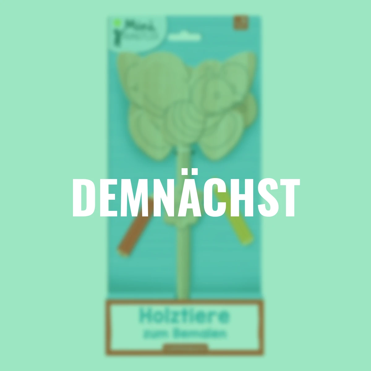 3 Holztiere zum Bemalen, aus Sperrholz