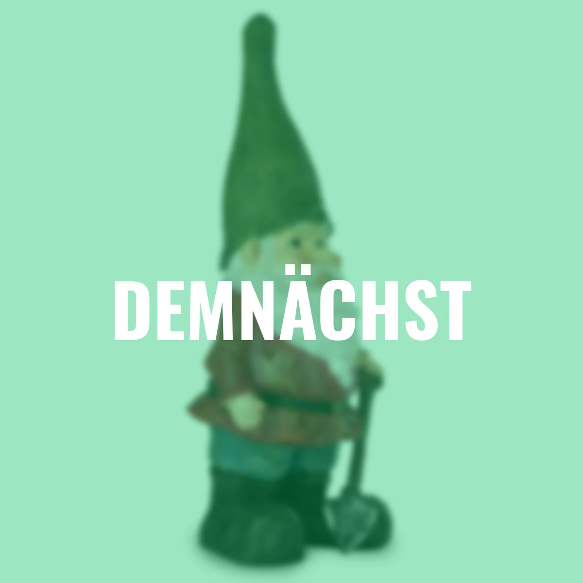 Gartenzwerg Peter mit grüner Mütze