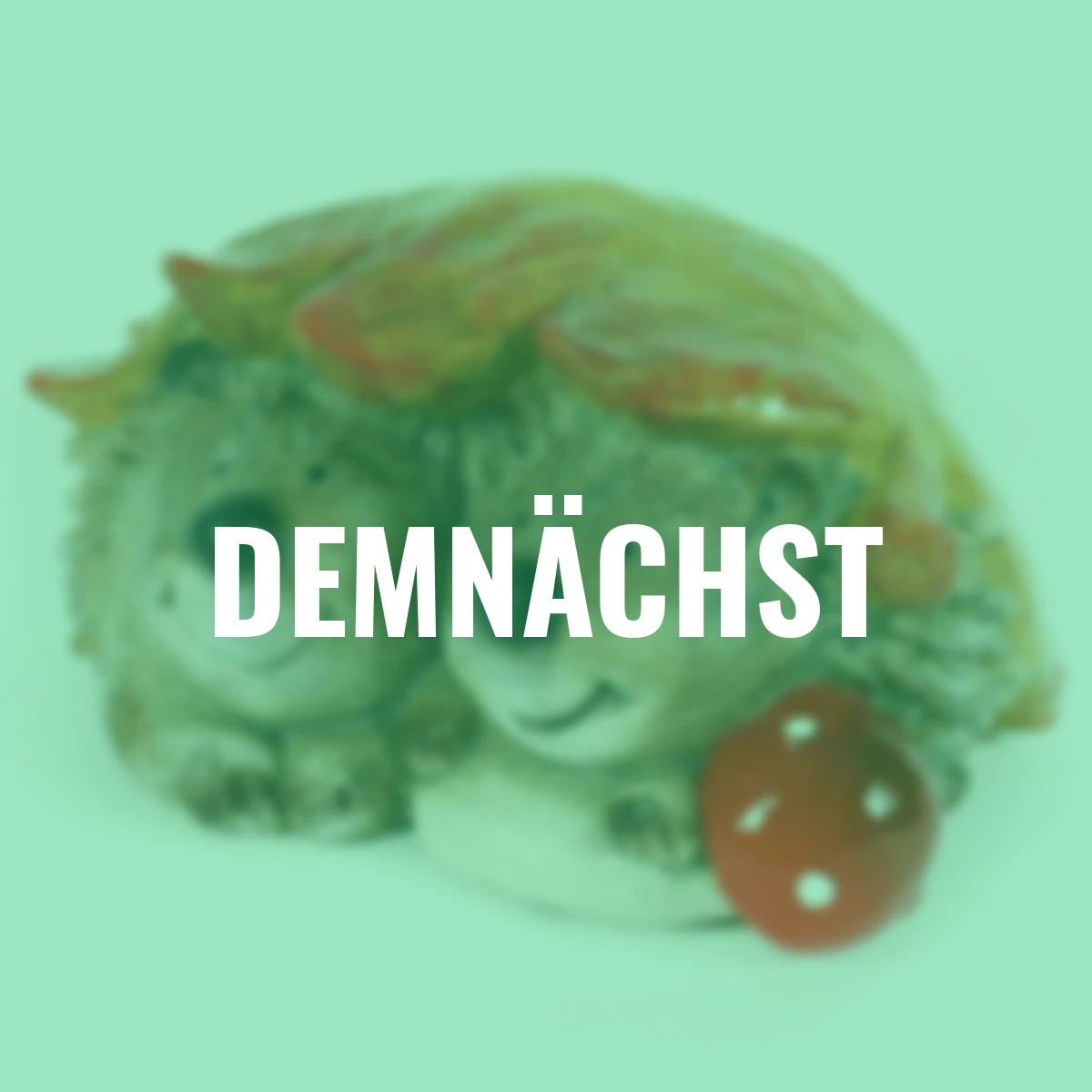 Igelpaar Carlo und Carla mit Blatt, 20 cm x 17,8 cm x 10 cm, Terrakotta