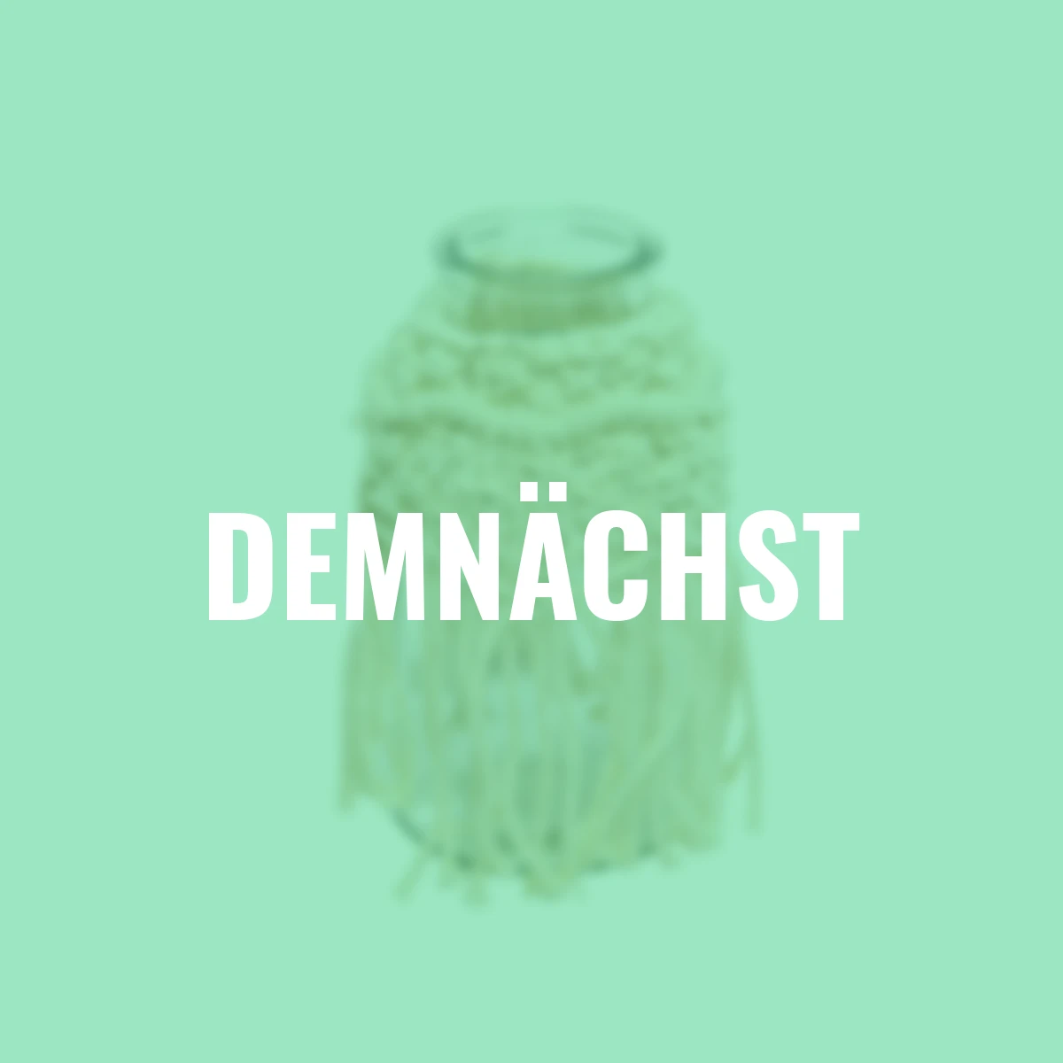 Glasflasche mit Baumwolldekorationen, 8x17 cm