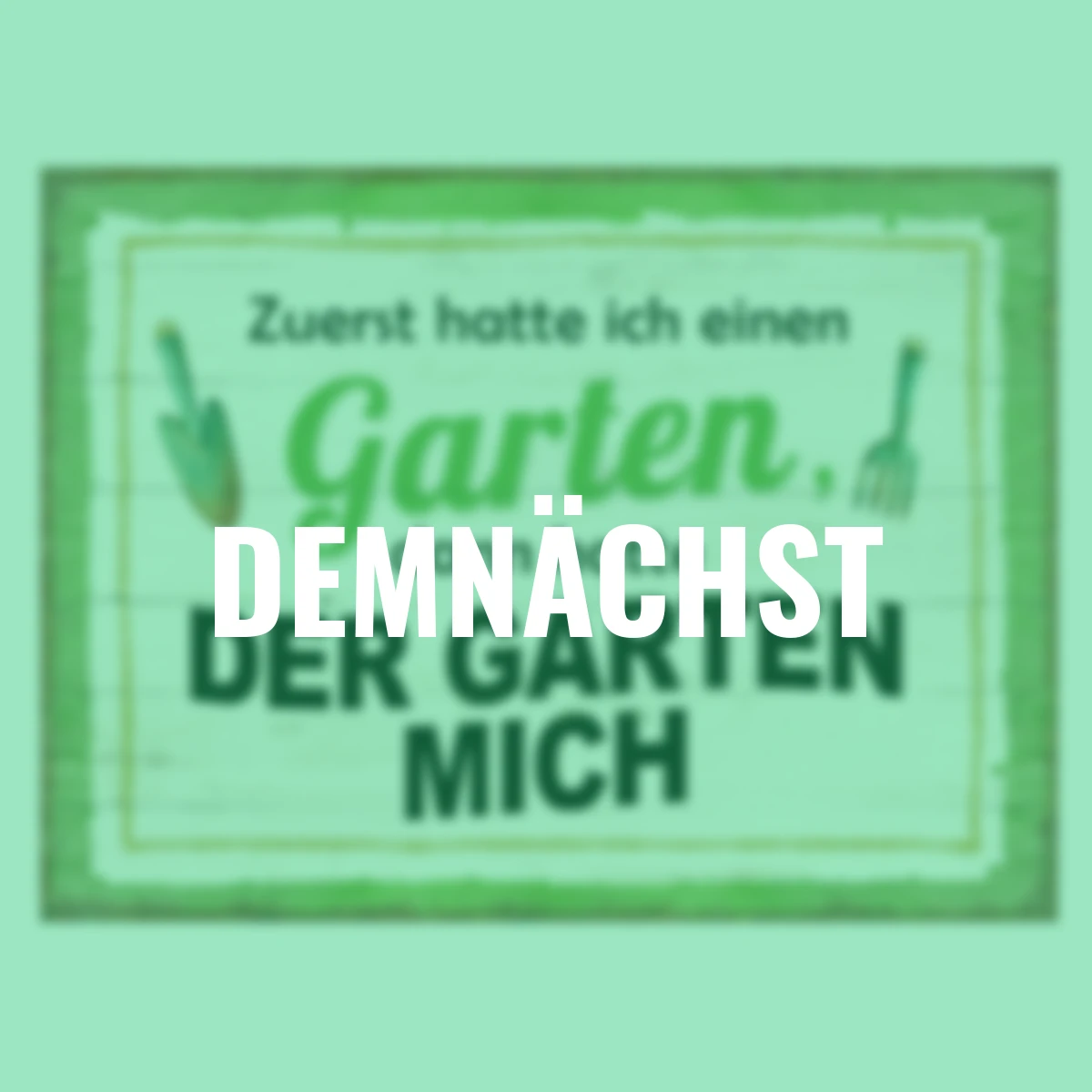 Metall-Schild, Zuerst hatte ich... weiß/grün