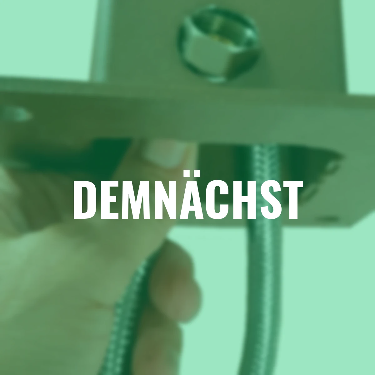 Überirdischer Flexischlauch für Wassersäule Tondo, Quadra und Silverline, 47x7x2,5 cm, Stahl