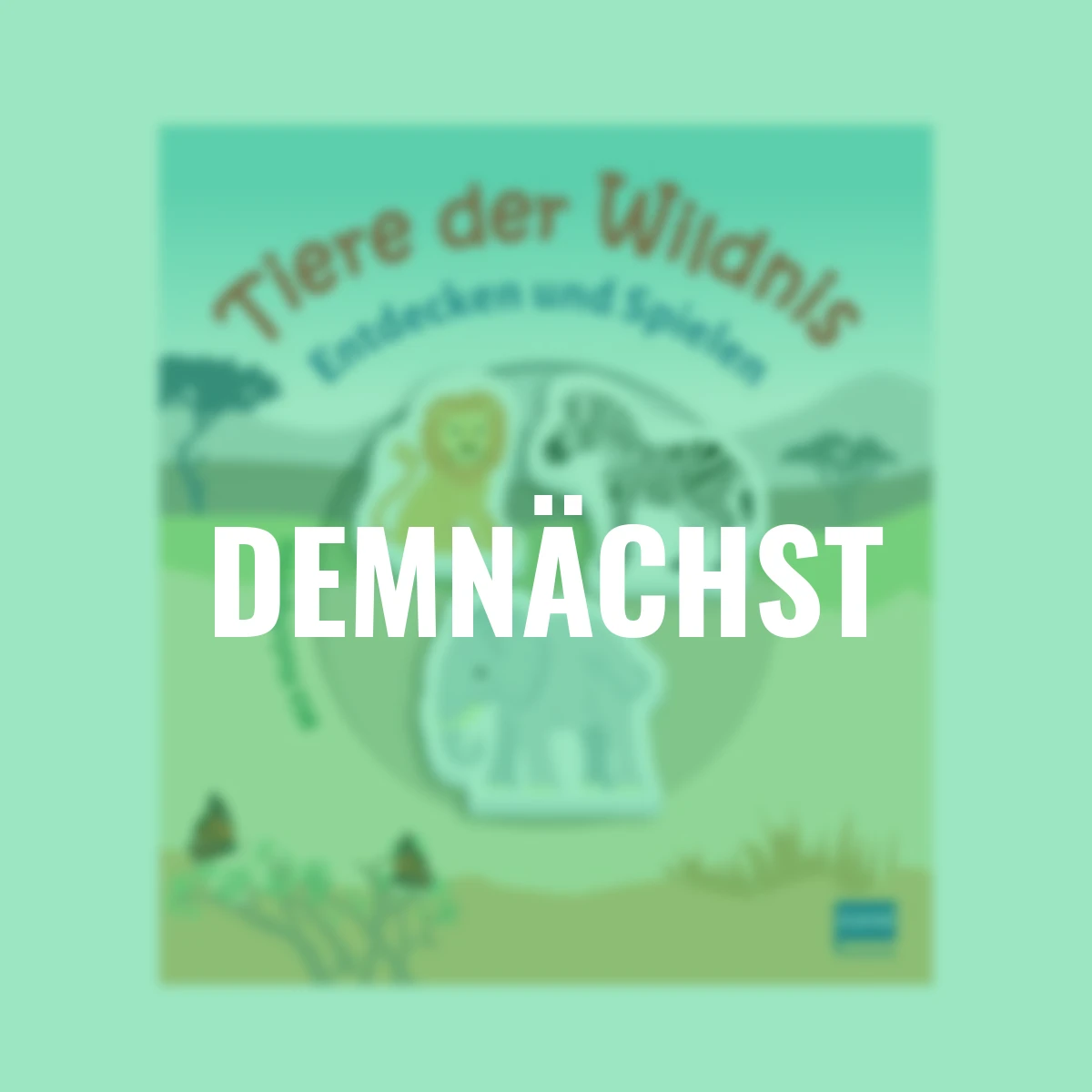 Pappbilderbuch Tiere der Wildnis mit 3 Holzfiguren