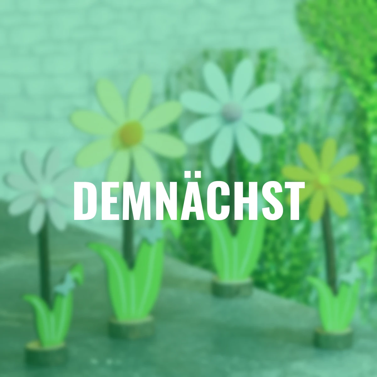 Blume auf Holz, 2er Set, pink und weiß