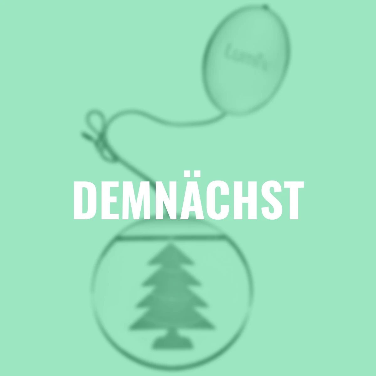 Deko-Lights Tannenbaum, silber, Ø 10 cm