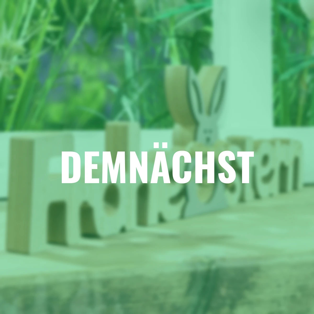 Holz-Schriftzug Frohe Ostern