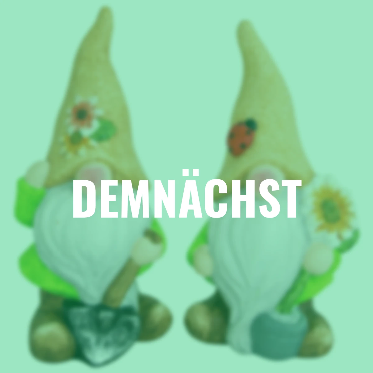 Wichtel mit Blütenmütze, 2er Set, 23,5 cm