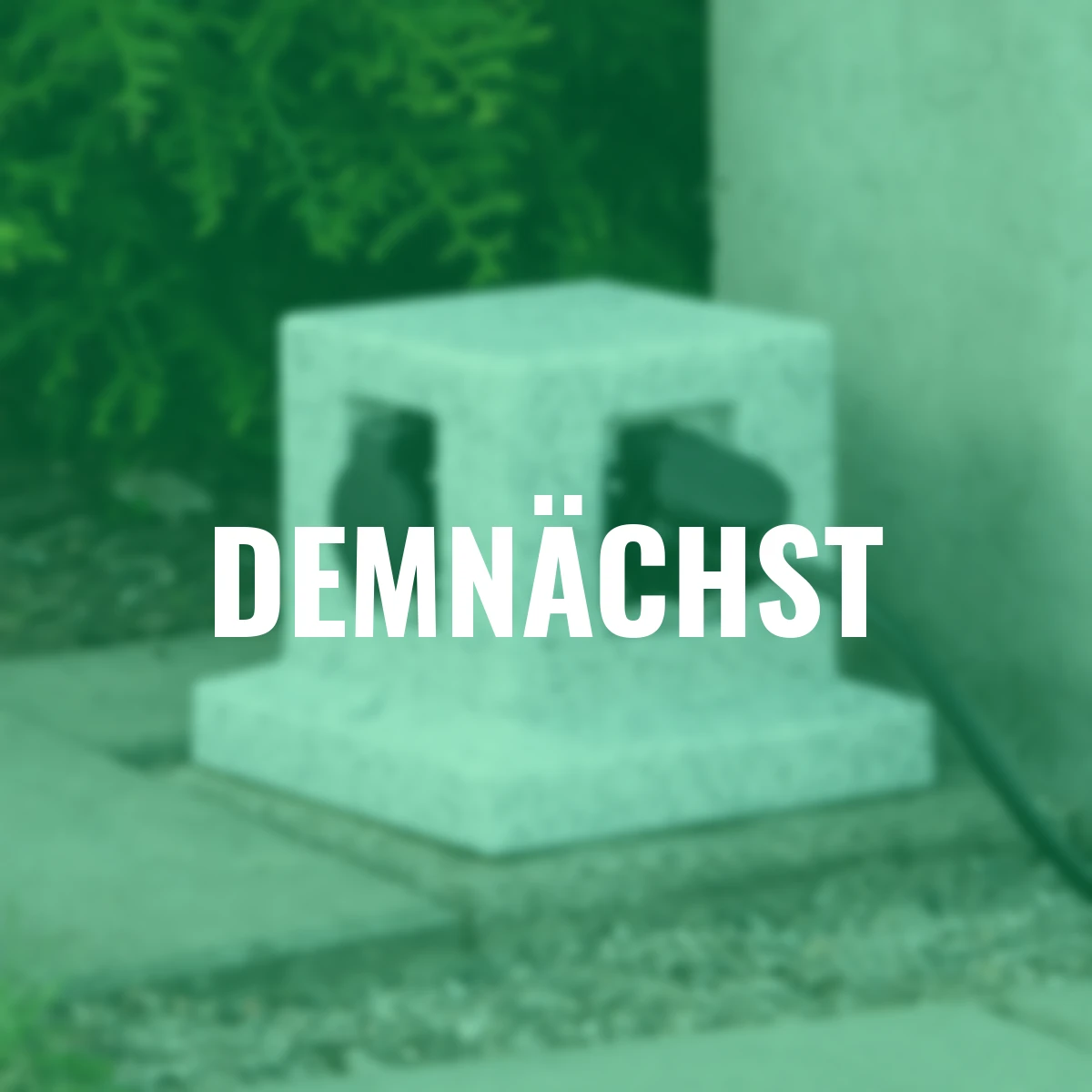 Gartensteckdose Granitoptik mit 4 Steckdosen