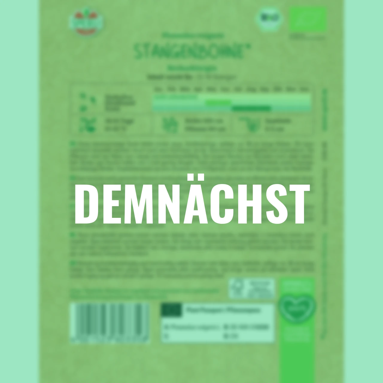 BIO Stangenbohnensamen Neckarkönigin