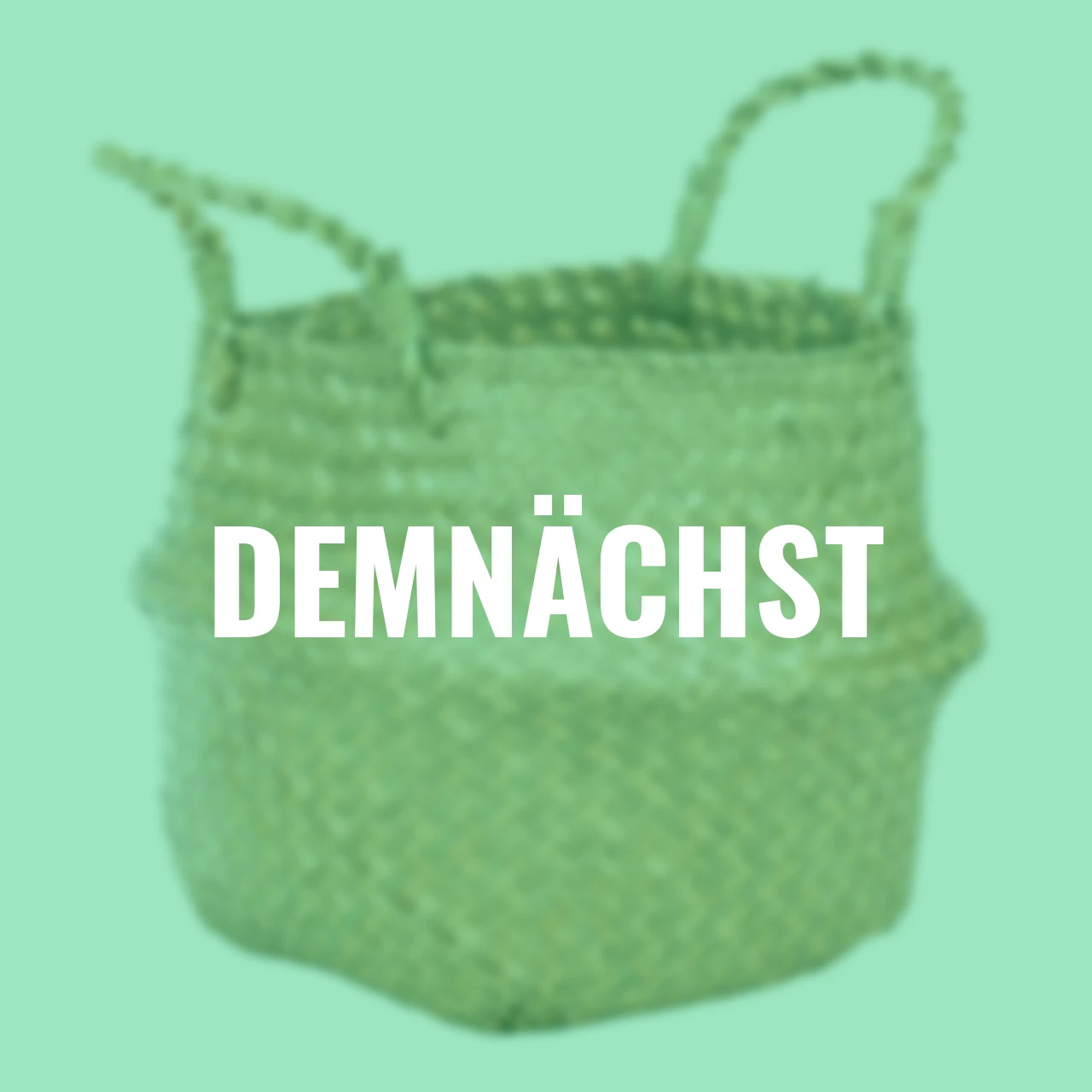 Dekokorb mit Henkel, natur, 27 cm