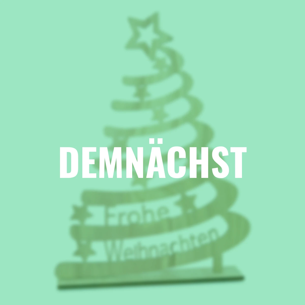 Holzbaum, Frohe Weihnachten mit Sternen