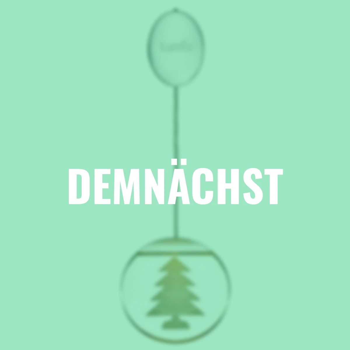 Deko-Lights Tannenbaum, silber, Ø 10 cm