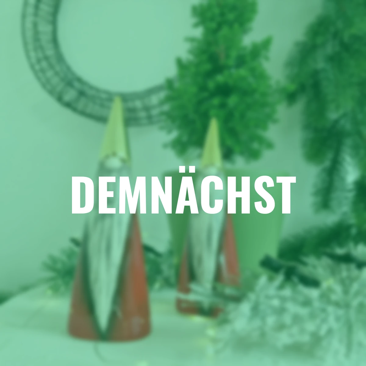 Wichtel mit goldener Mütze, 2er Set