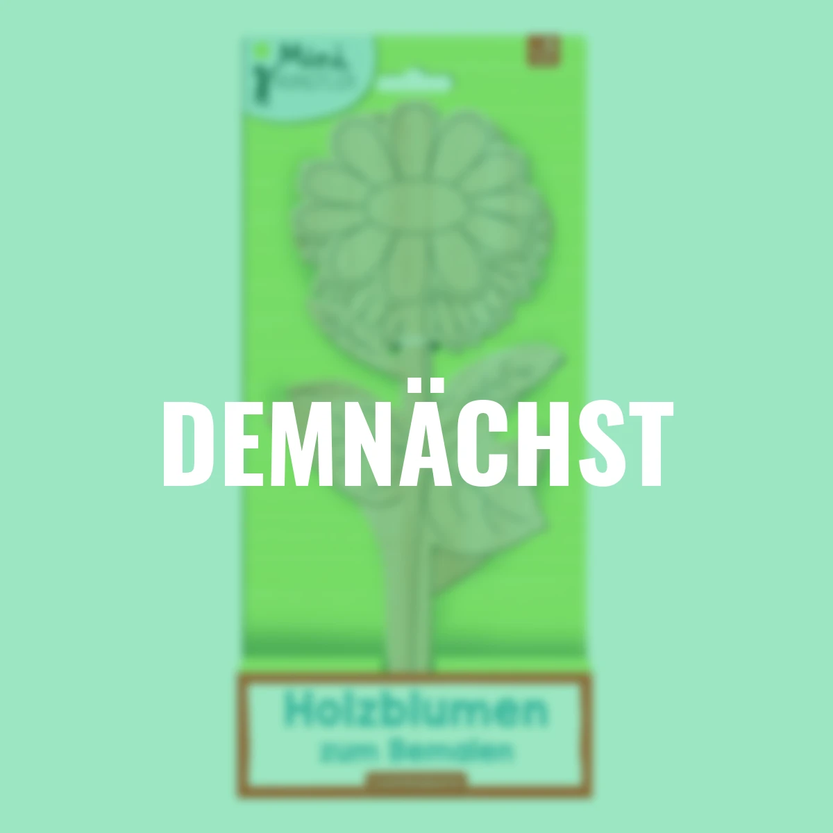 3 Holzblumen zum Bemalen, aus Sperrholz