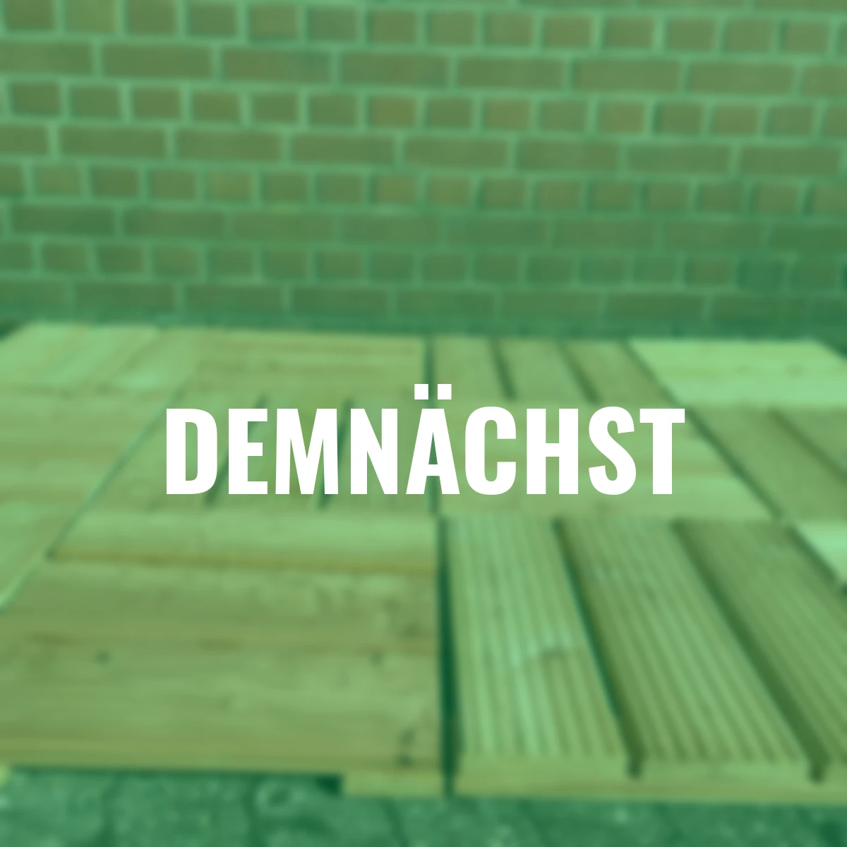 Holzfliese grob geriffelt Lärche 4er Set, 46,5x46,5 cm