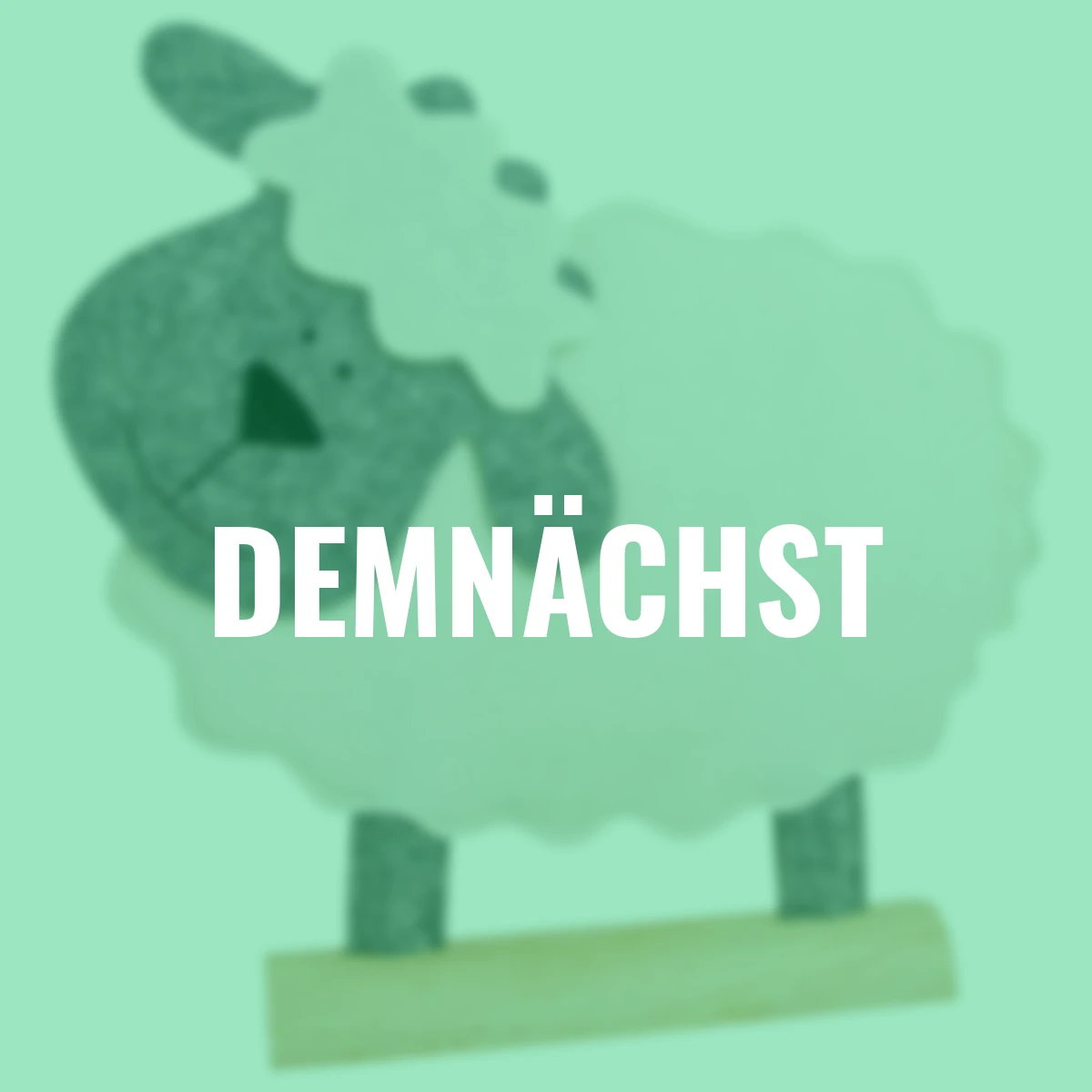 Deko Schaf auf Holzsockel, 2er Set