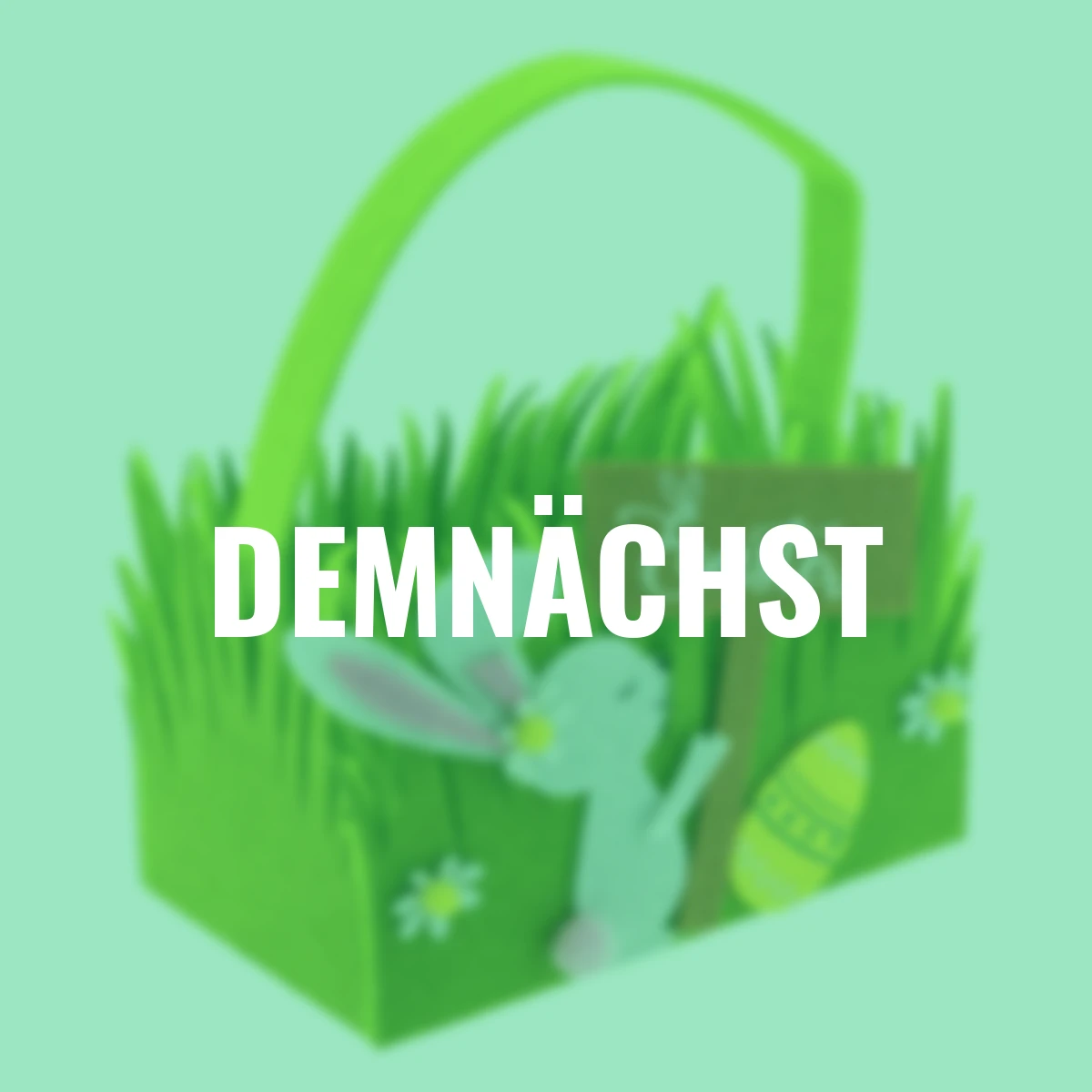 Filzkorb Osterwiese mit Hase